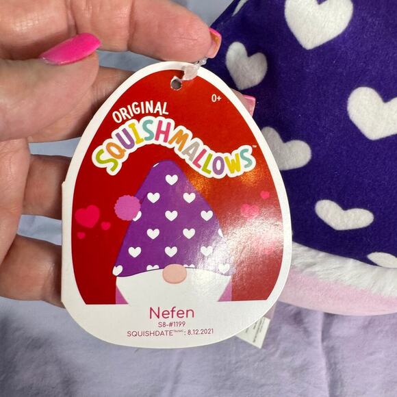 Squishmallows Nefen the Gnome Kellytoy 11" Plushie Toy - Picture 3 of 9